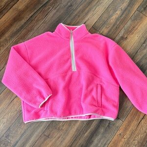 Joe Fresh Half Zip Neon Pink Fleece - 1X
